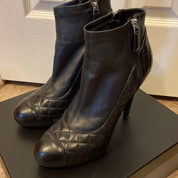 Chanel Lambskin Booties - Picture 2 of 10